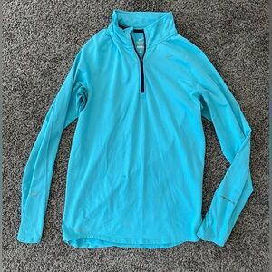 Blue Long Sleeve Athletic Top